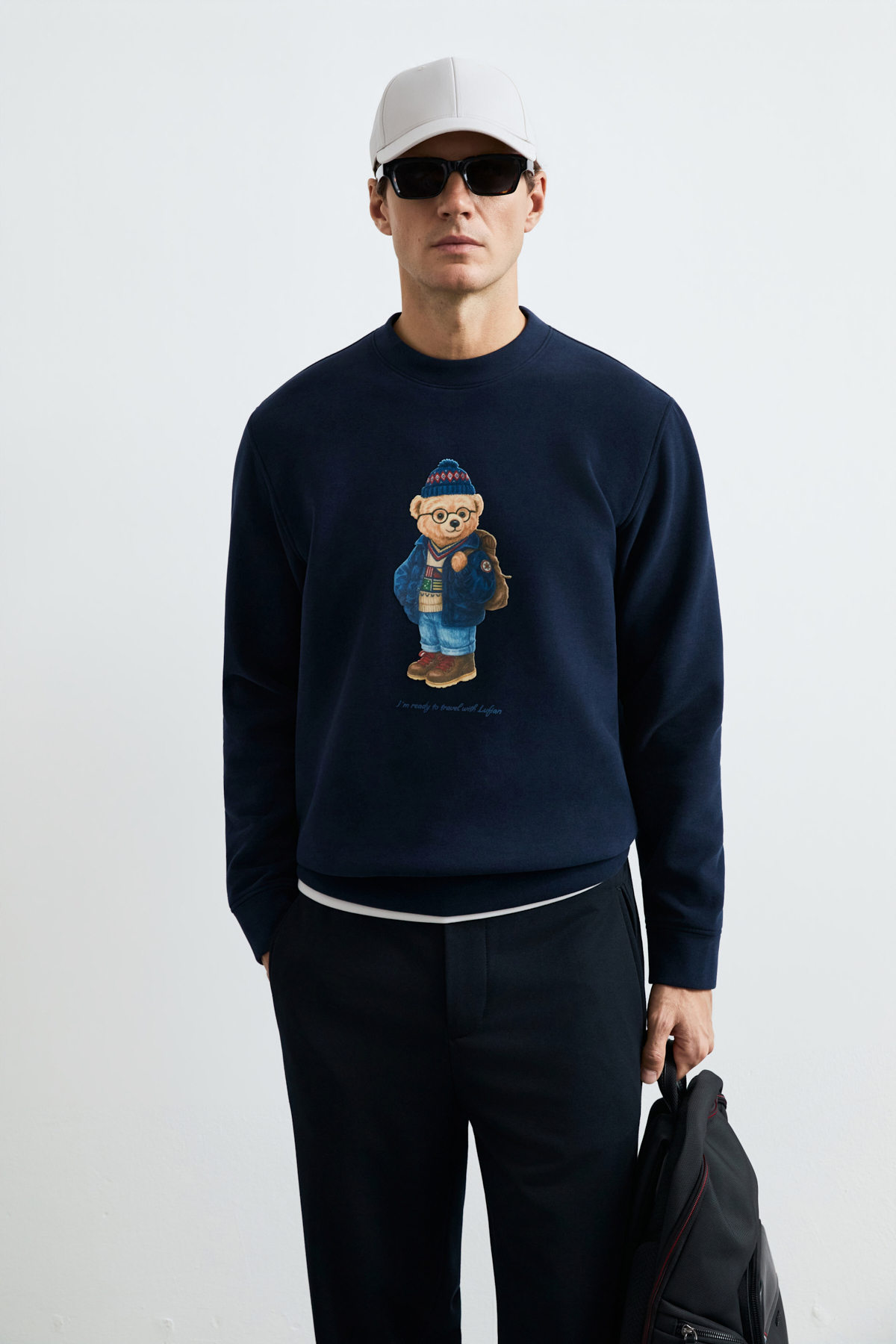 Mıles Erkek Sweatshirt Lacivert - Lufian