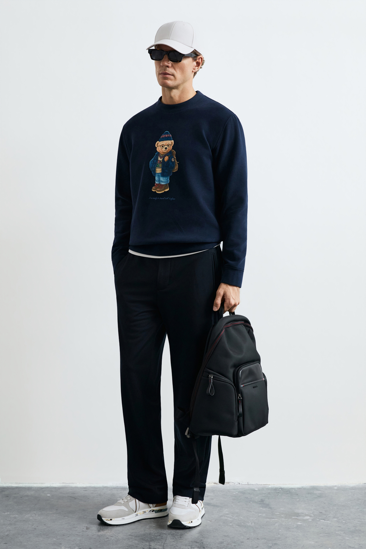 Male Sweatshirt Navy - Lufian