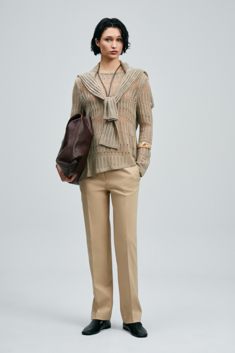 Mıra Kadın Pantolon Bej - Lufian