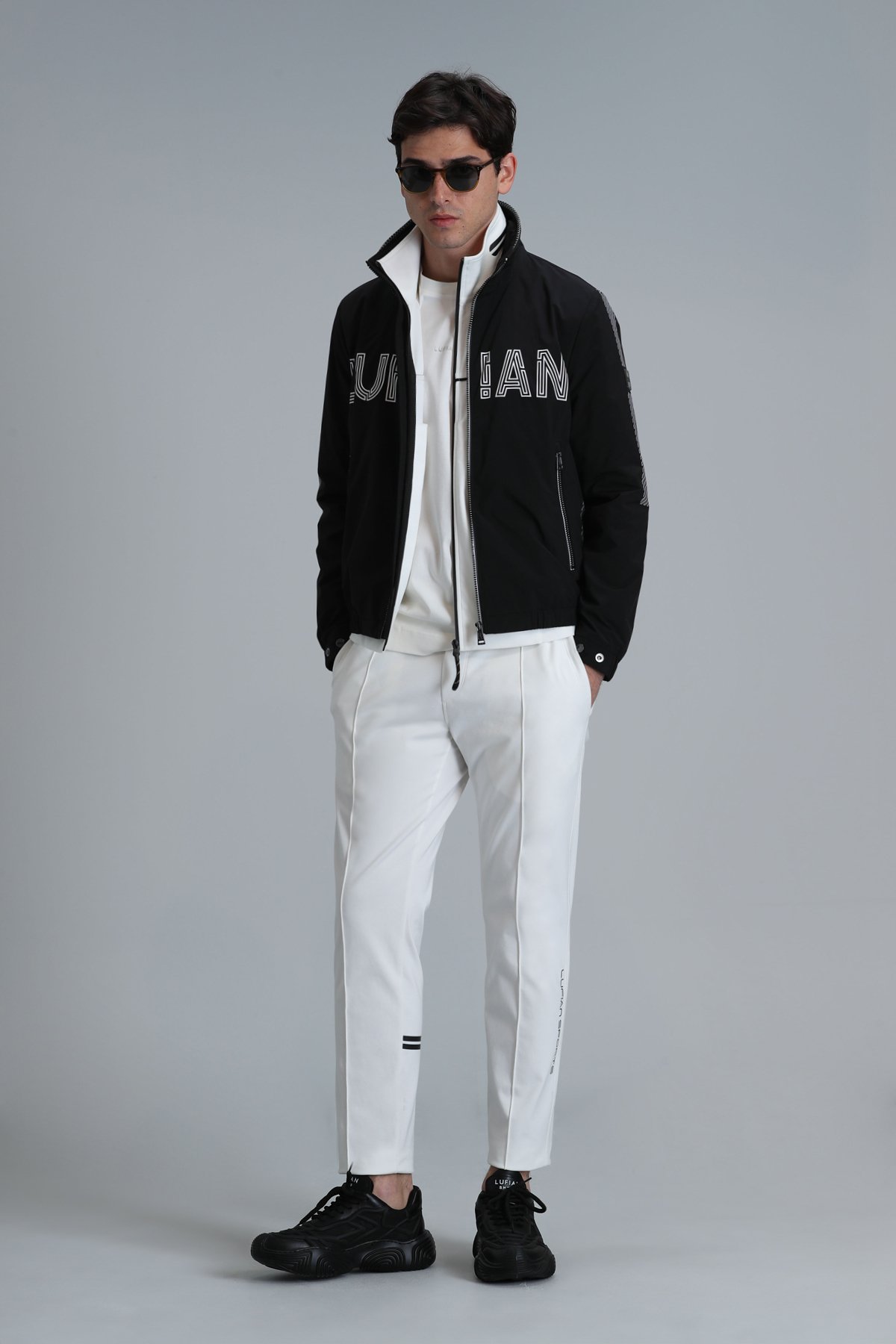 Mode Erkek Eşofman Altı Kırık Beyaz - Lufian