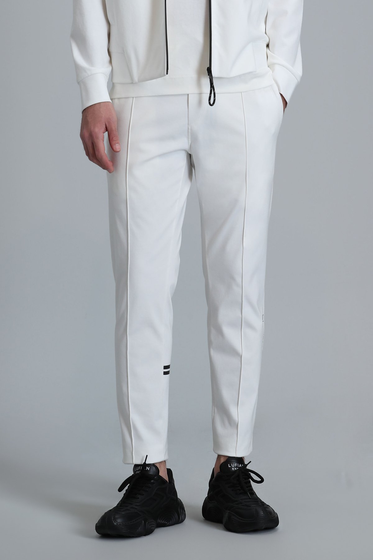 Mode Erkek Eşofman Altı Kırık Beyaz - Lufian (1)