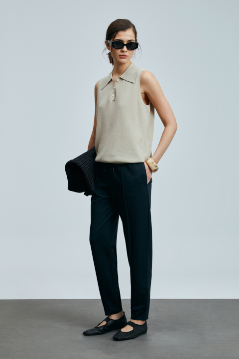 Molly Kadın Keten Karışımlı Kazak Bej - Lufian (1)