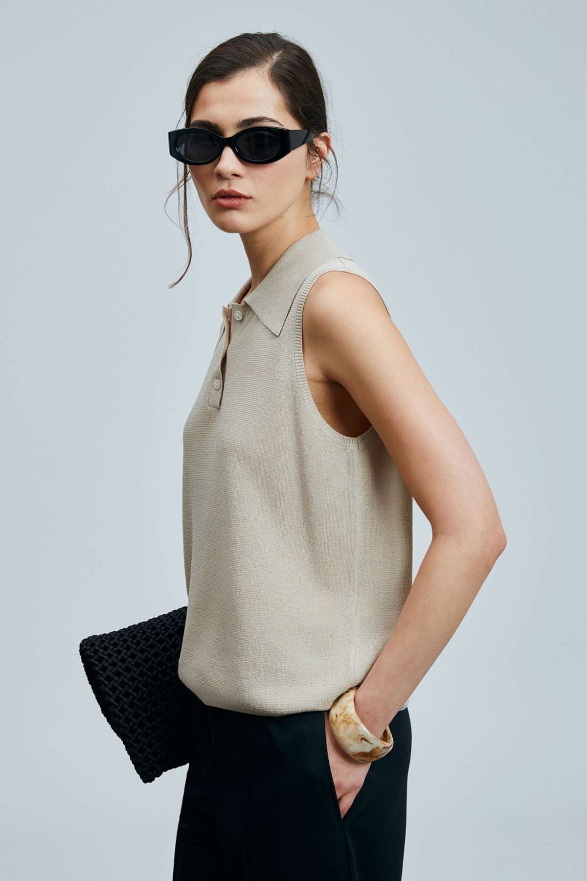 Molly Kadın Keten Karışımlı Kazak Bej - Lufian