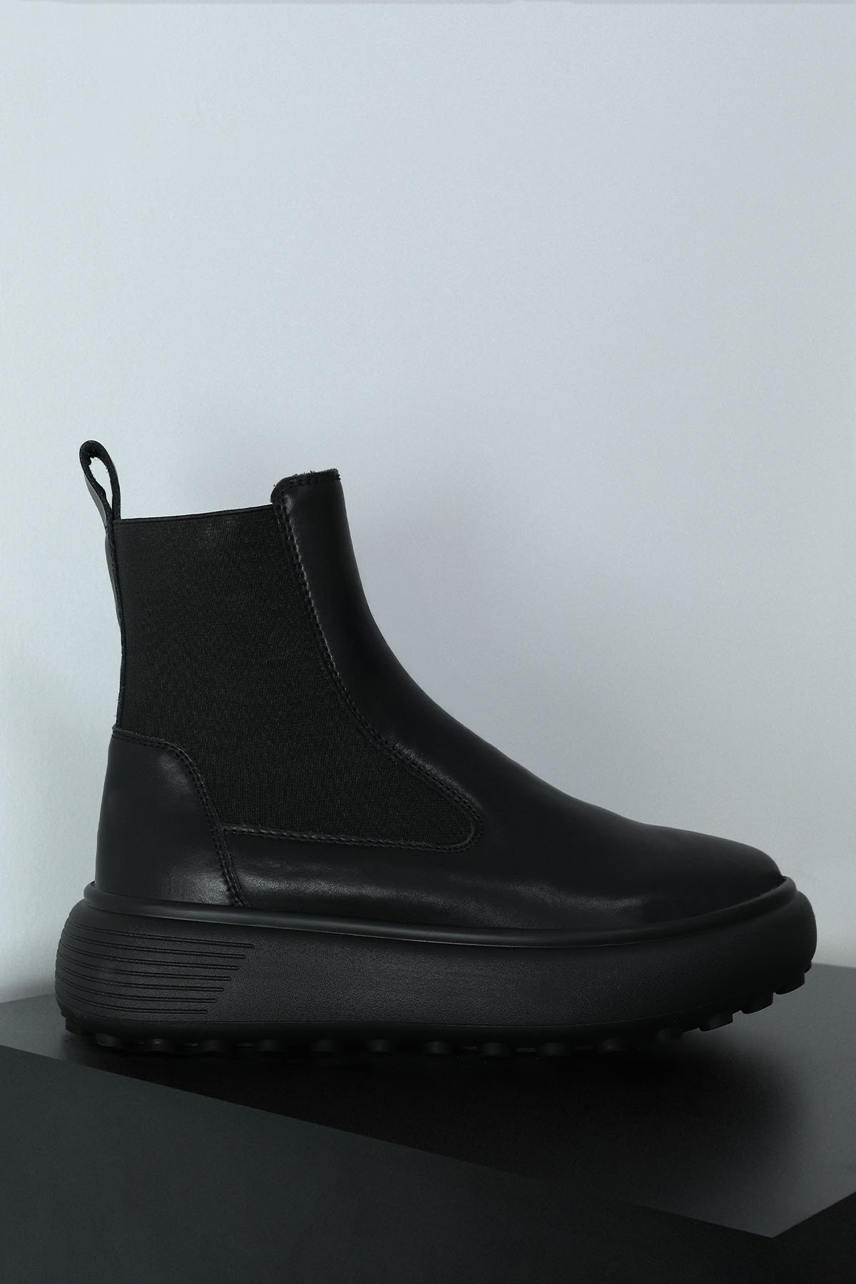 Monıca Women's Leather Boots Black - LUFIAN