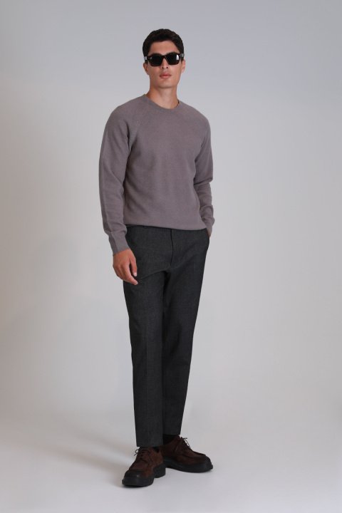 Moon Erkek Kazak Açık Kahve - Lufian (1)