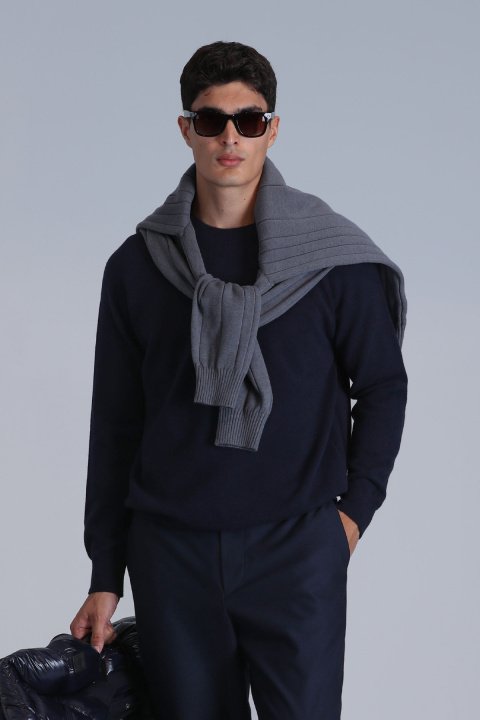 Moon Erkek Kazak Lacivert - Lufian