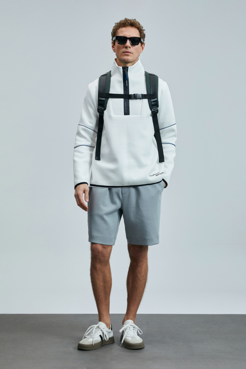 Moon Erkek Şort Eşofman Gri - Lufian