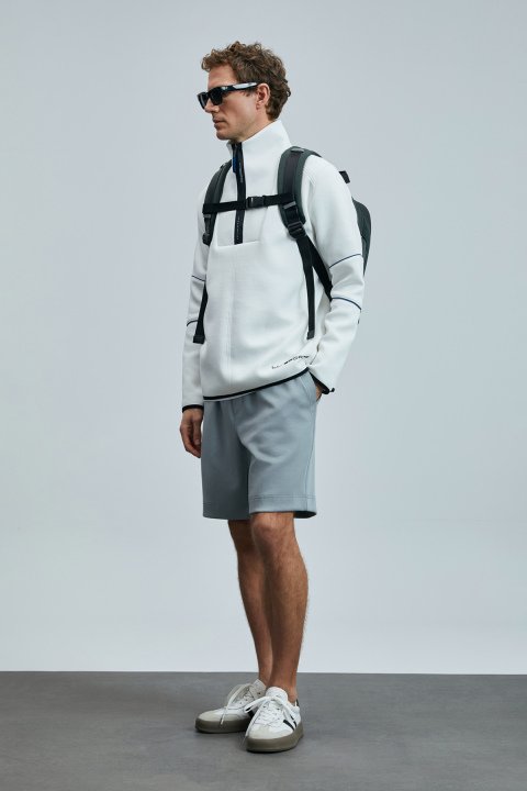 Moon Erkek Şort Eşofman Gri - Lufian (1)