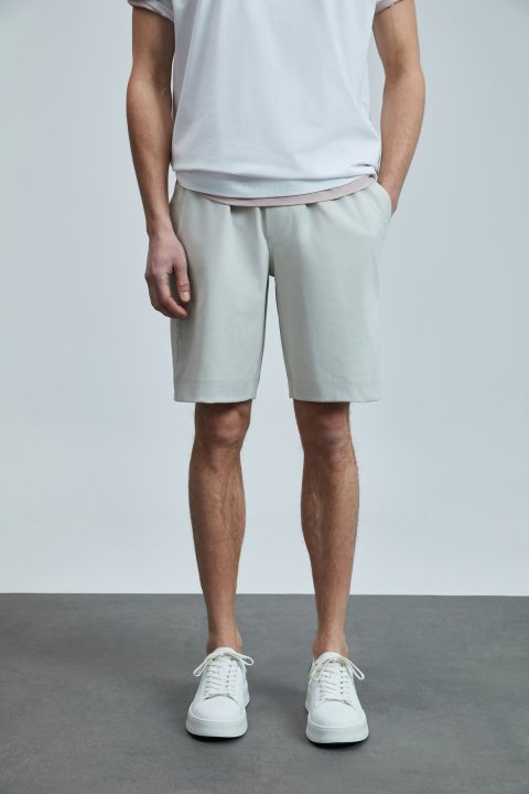 Moon Erkek Şort Eşofman Taş - Lufian (1)