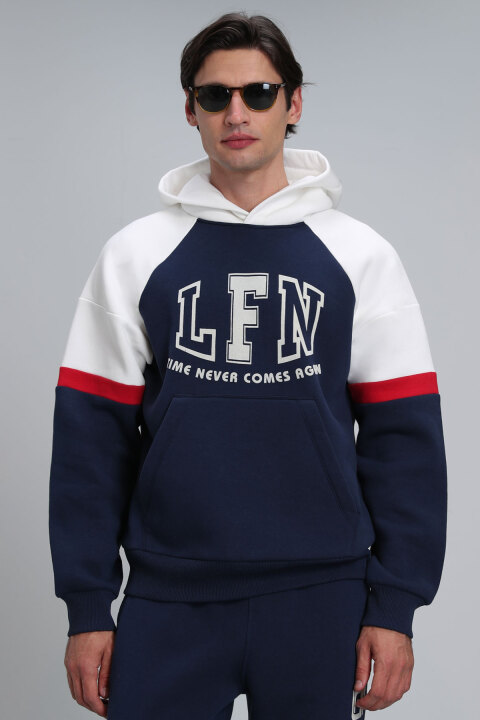 Never Erkek Sweatshirt Lacivert - Lufian