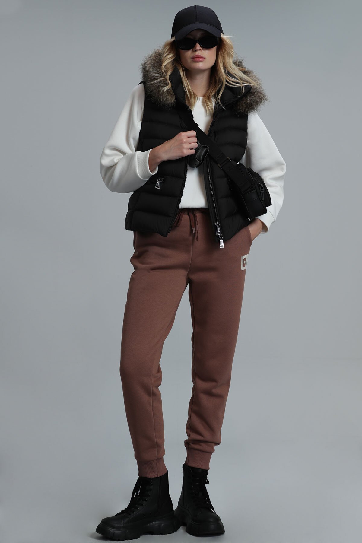 Nıce Örme Kadın Eşofman Altı Bakır - Lufian