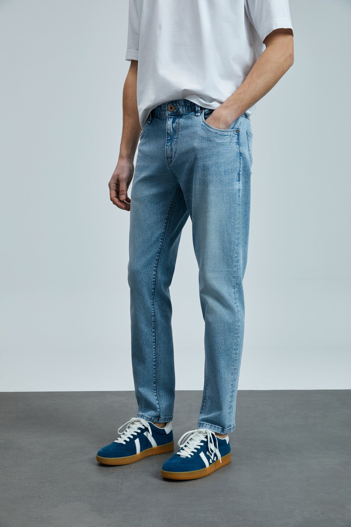 Nıcolo Smart Jean Erkek Pantolon Slim Fit Mavi - Lufian (1)