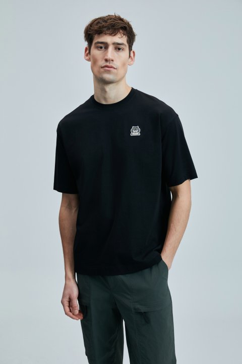 Nımbus Modern Grafik T- Shirt Siyah - Lufian (1)