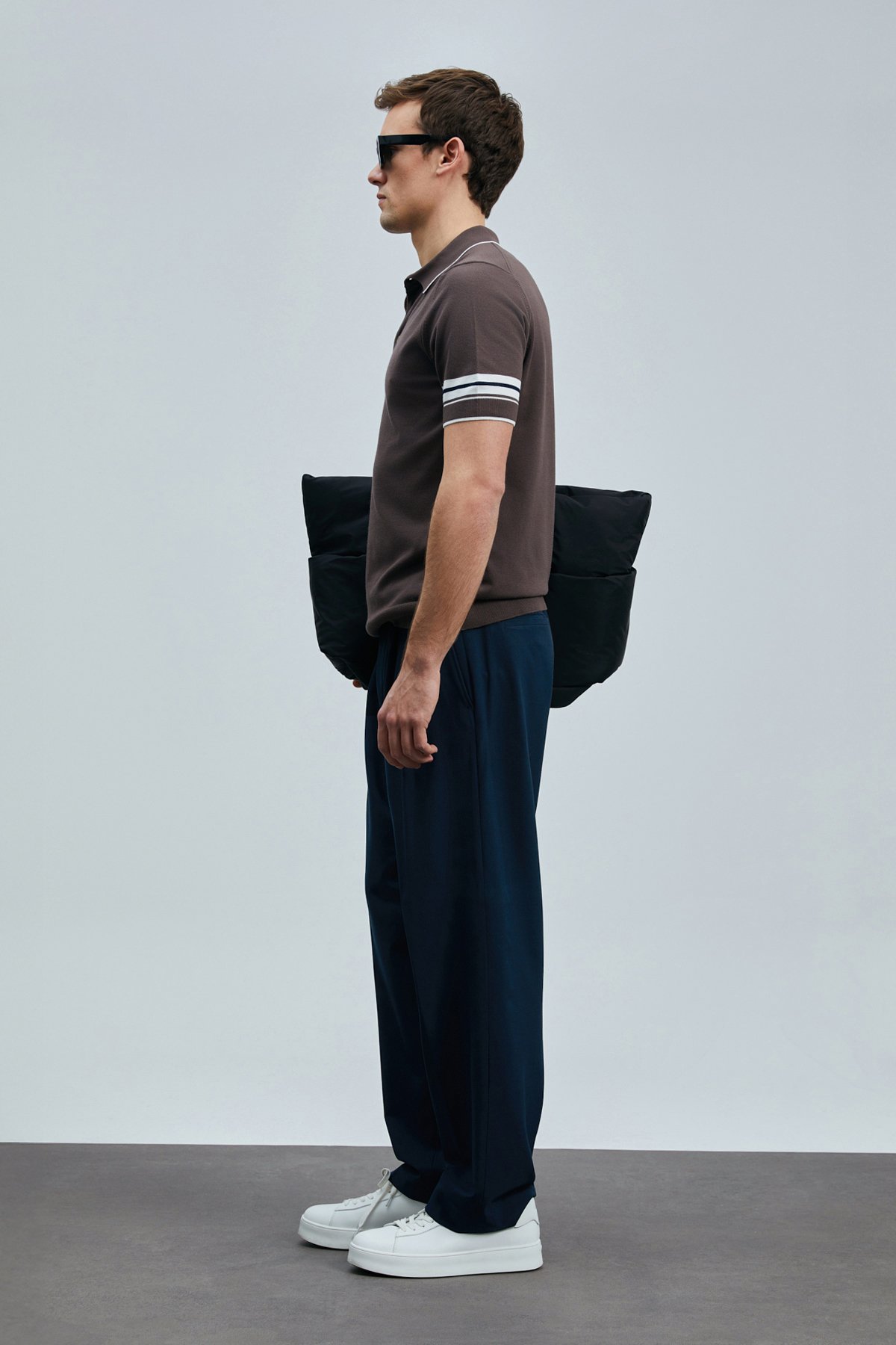 Noah Erkek Modal Karışımlı Kazak Kahverengi - Lufian (1)