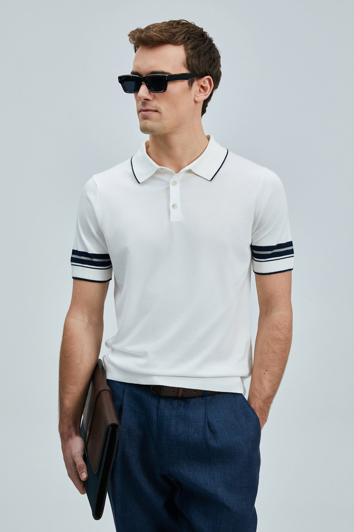 Noah Erkek Modal Karışımlı Kazak Kırık Beyaz - Lufian (1)