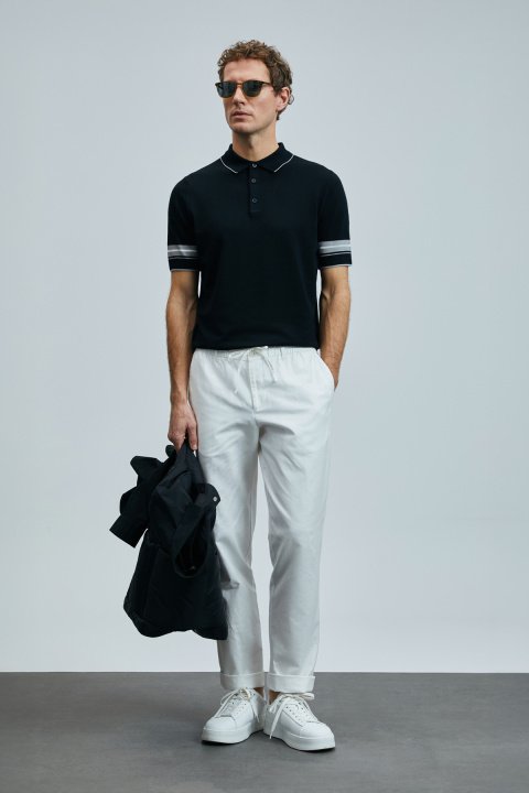 Noah Erkek Modal Karışımlı Kazak Siyah - Lufian