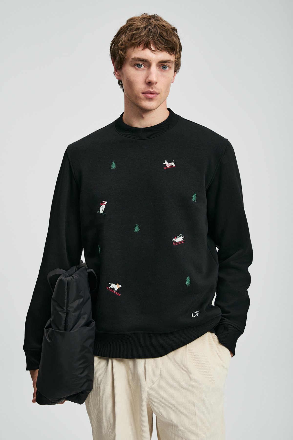 Noel Erkek Sweatshirt Siyah - Lufian