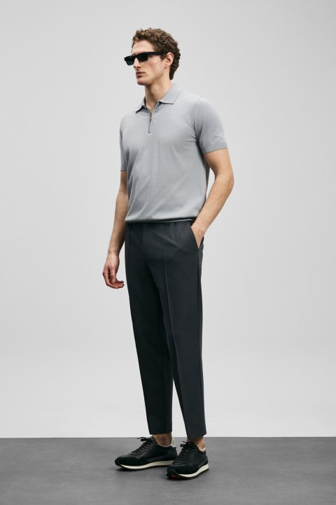 North Erkek Modal Karışımlı Kazak Açık Gri - Lufian (1)