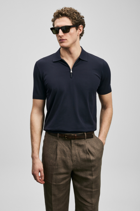 North Erkek Modal Karışımlı Kazak Koyu Lacivert - Lufian