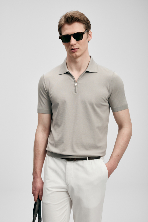 North Erkek Modal Karışımlı Kazak Kum - Lufian