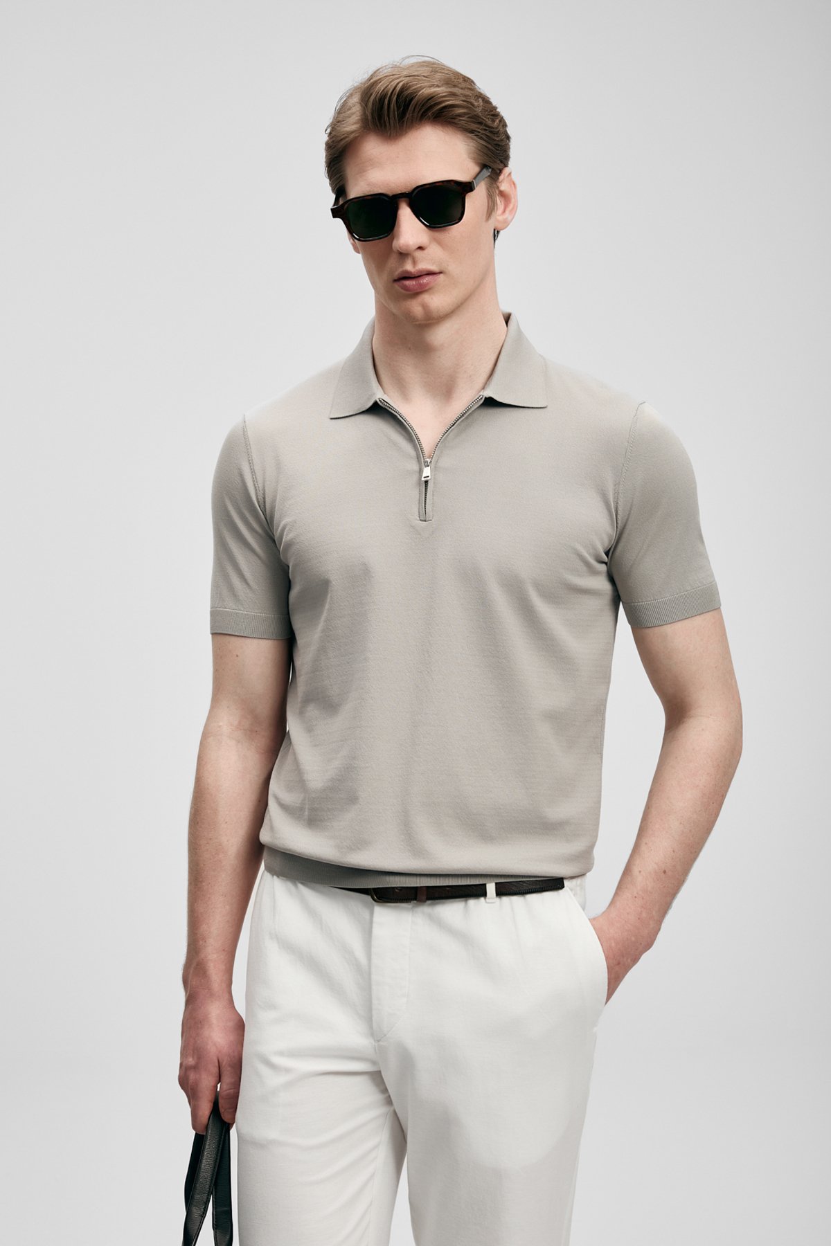 North Erkek Modal Karışımlı Kazak Kum - Lufian (1)