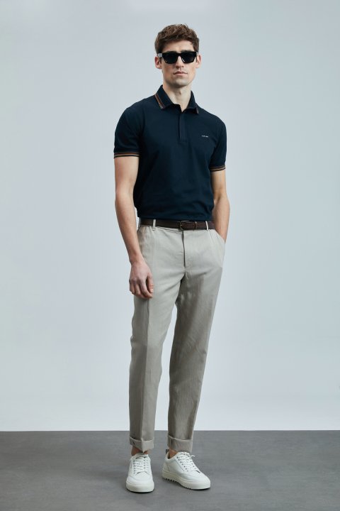 North Smart Erkek Polo Tişört Koyu Lacivert - Lufian