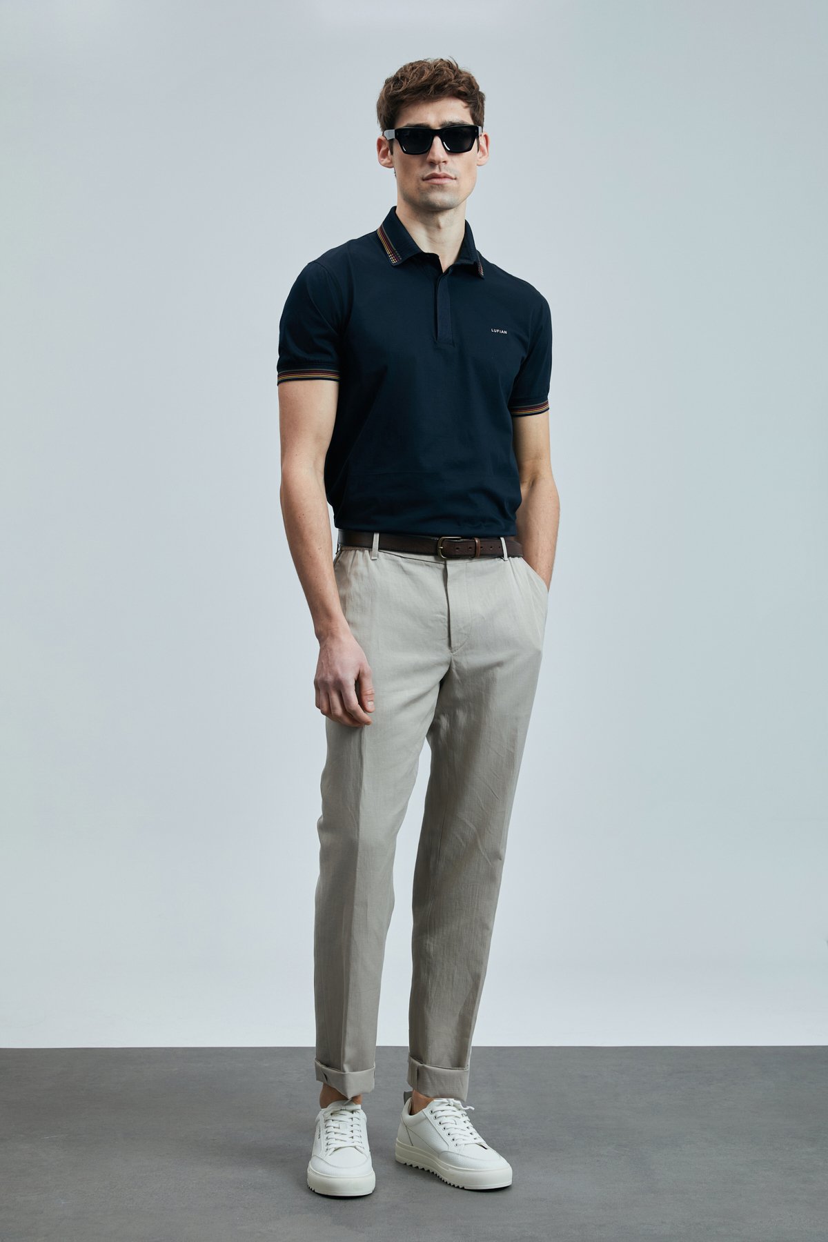 North Smart Erkek Polo Tişört Koyu Lacivert - Lufian