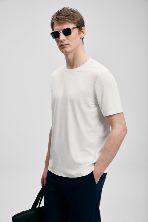 Nuvor Hi- Tech Performance Dikişsiz Tişört Beyaz - Lufian