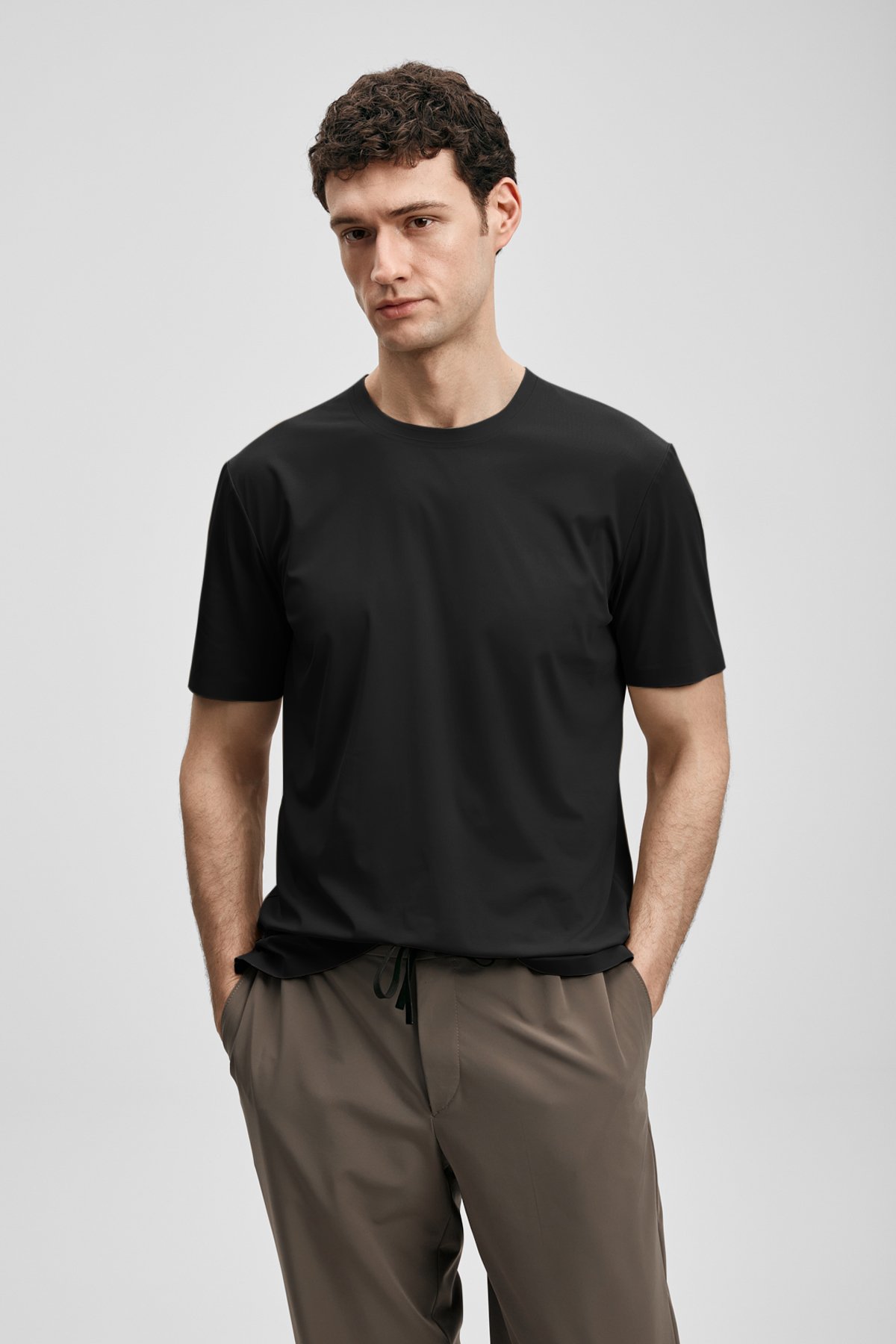 Nuvor Hi- Tech Performance Dikişsiz T- Shirt Siyah - Lufian