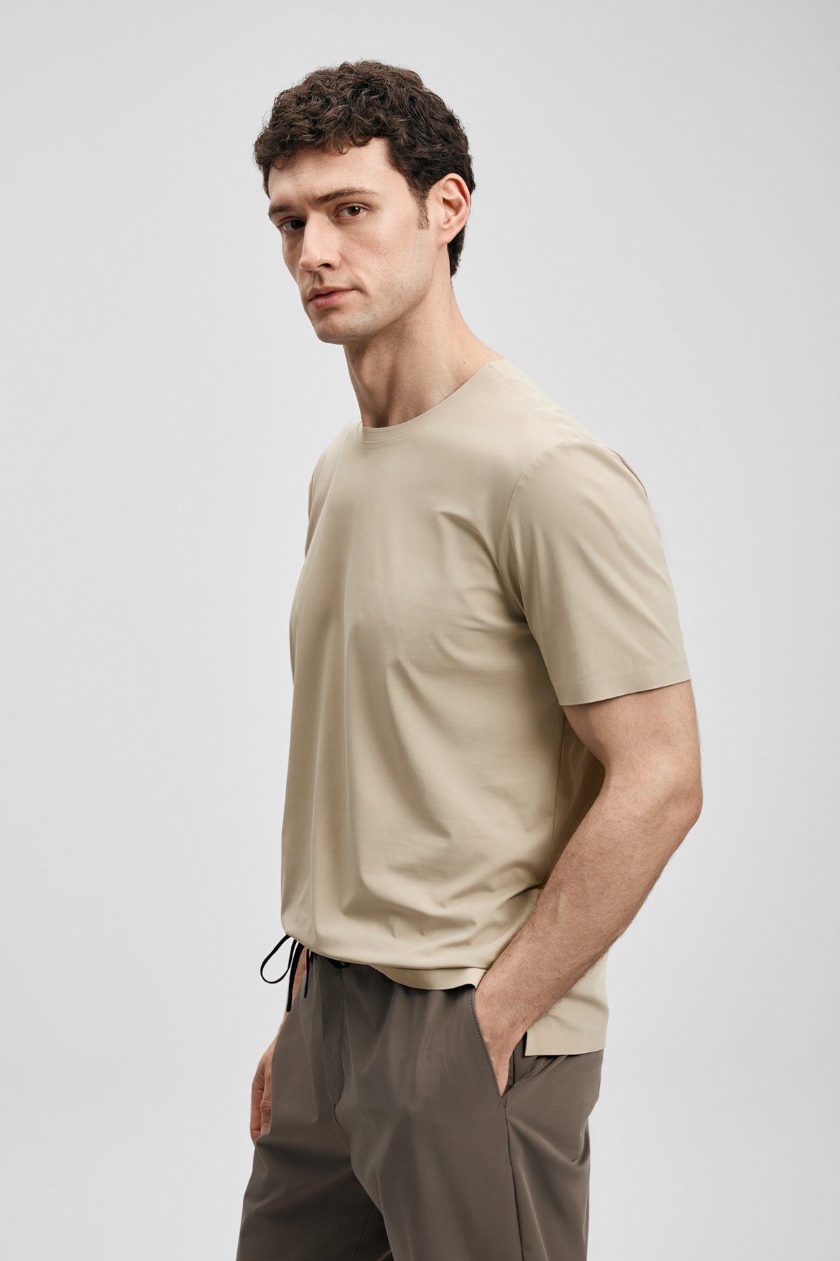 Nuvor Hi- Tech Performance Dikişsiz T- Shirt Toprak - Lufian