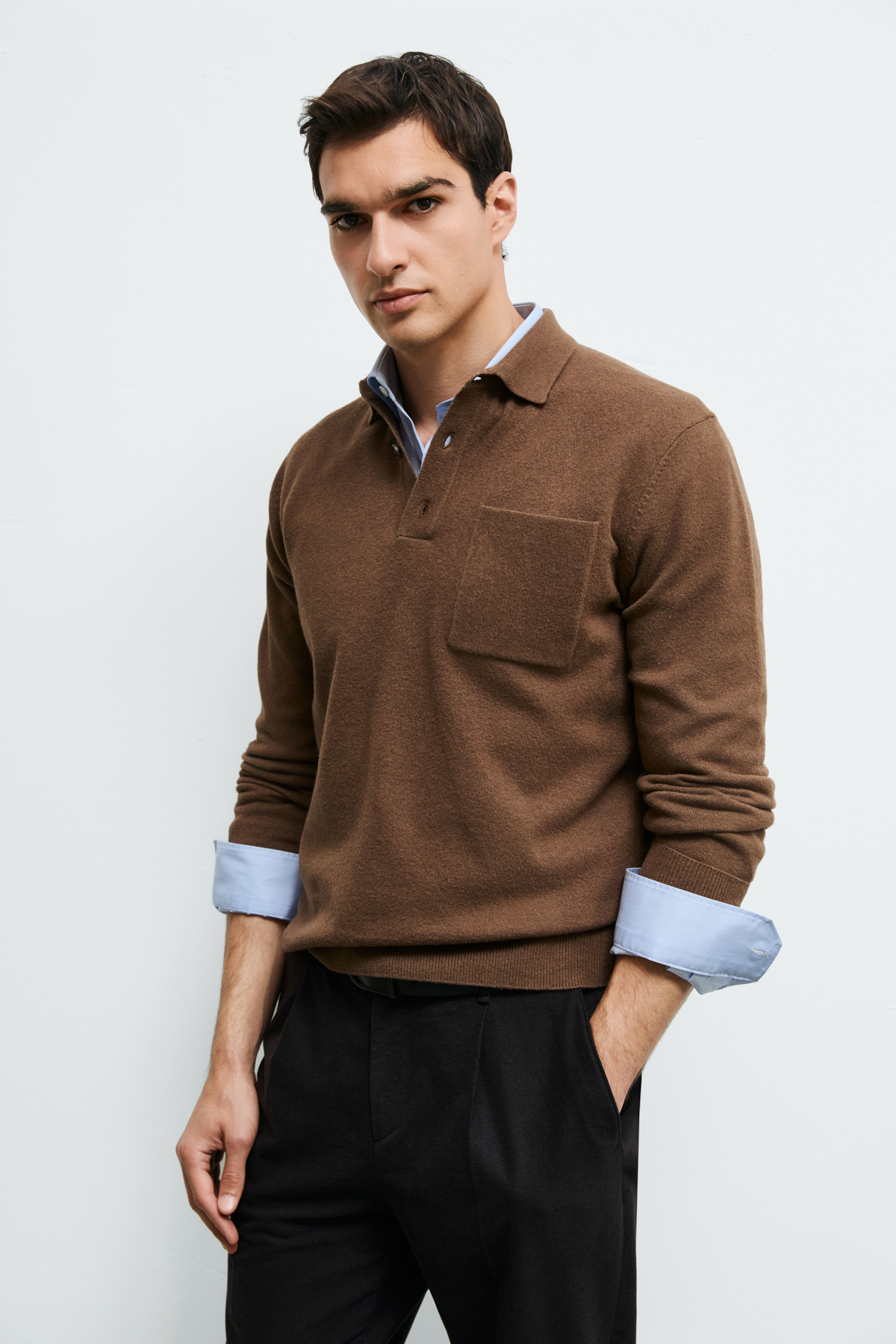 Mens Sweater Lıght Brown - Lufian