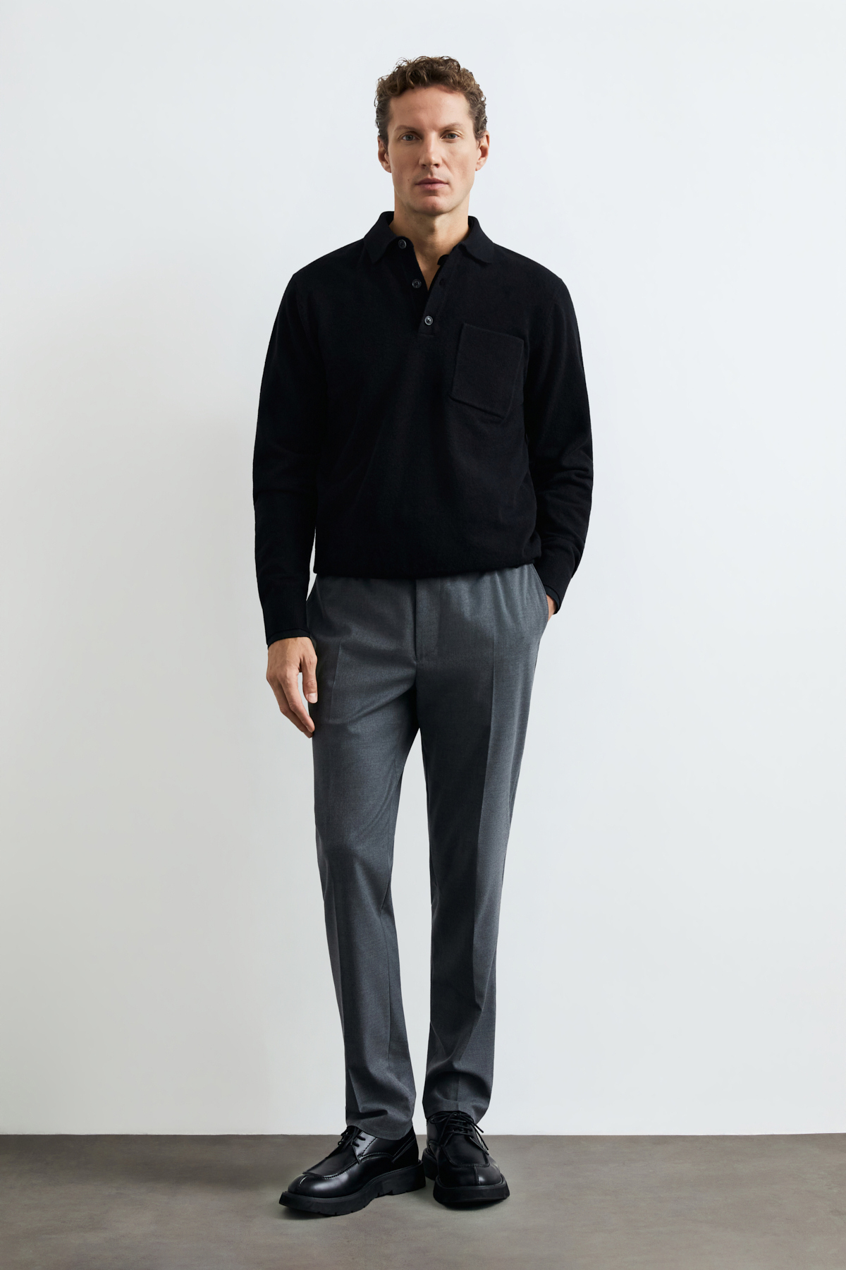 Mens Sweater Black - Lufian (1)