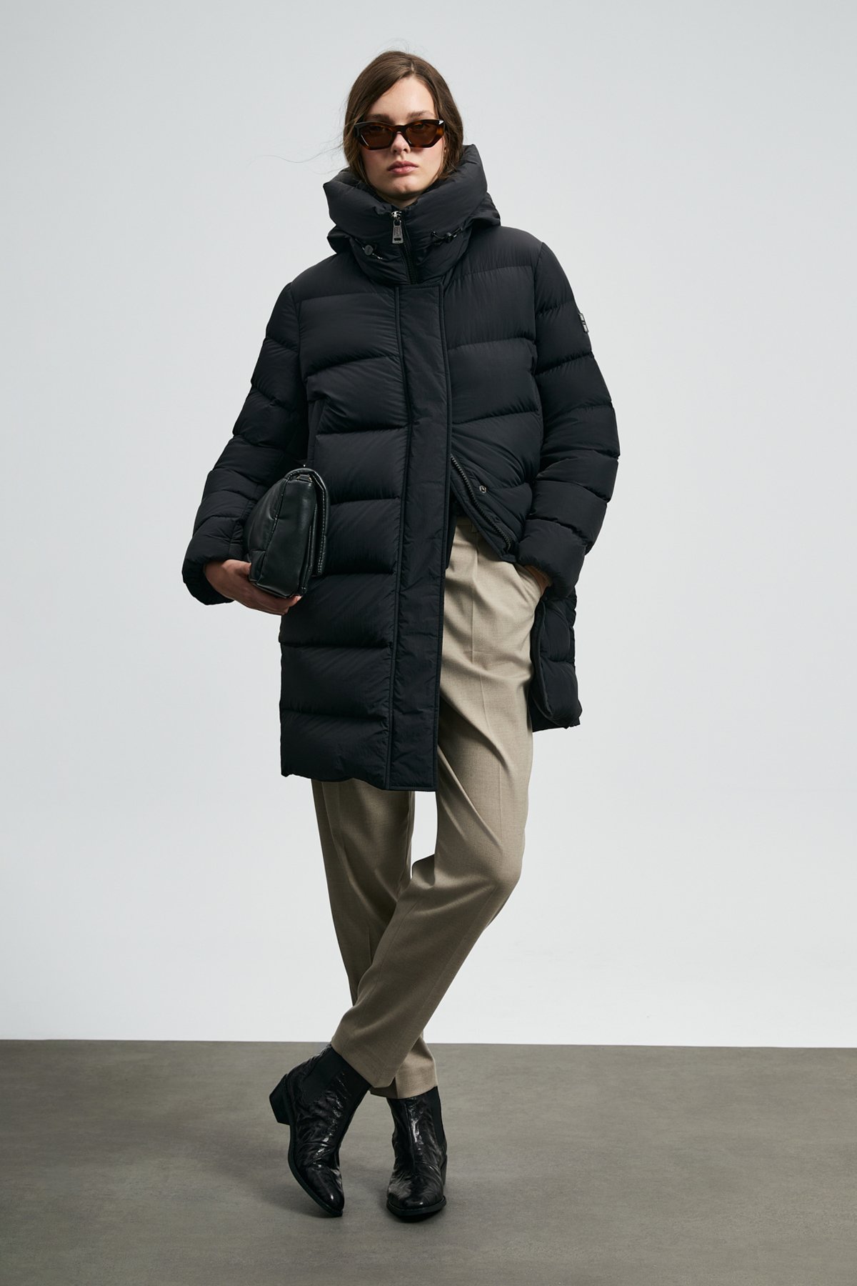 Kaztüyü Woman Coat Black - Lufian