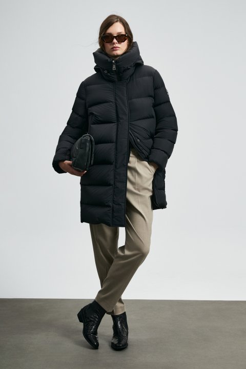 Olıvıa Kaz Tüyü Kadın Mont Siyah - Lufian