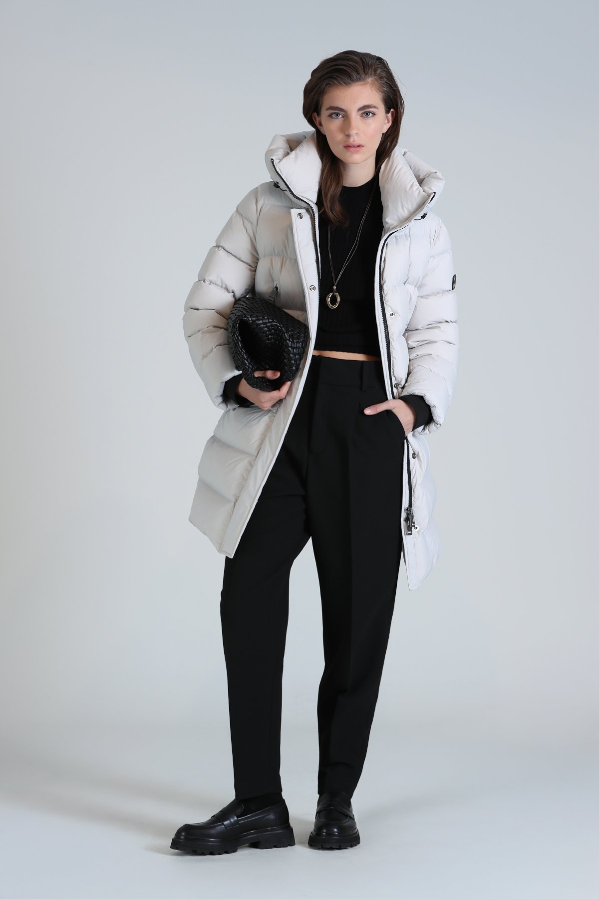 Olıvıa Kaztüyü Woman Coat Stone - Lufian (1)