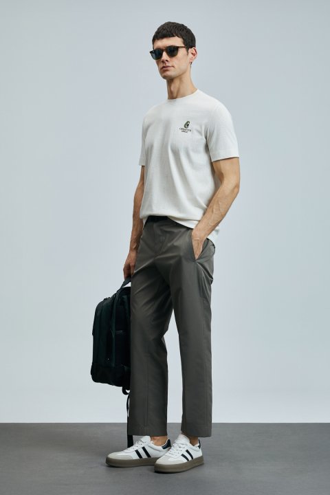 Olıvıa Modern Grafik T- Shirt Ekru - Lufian