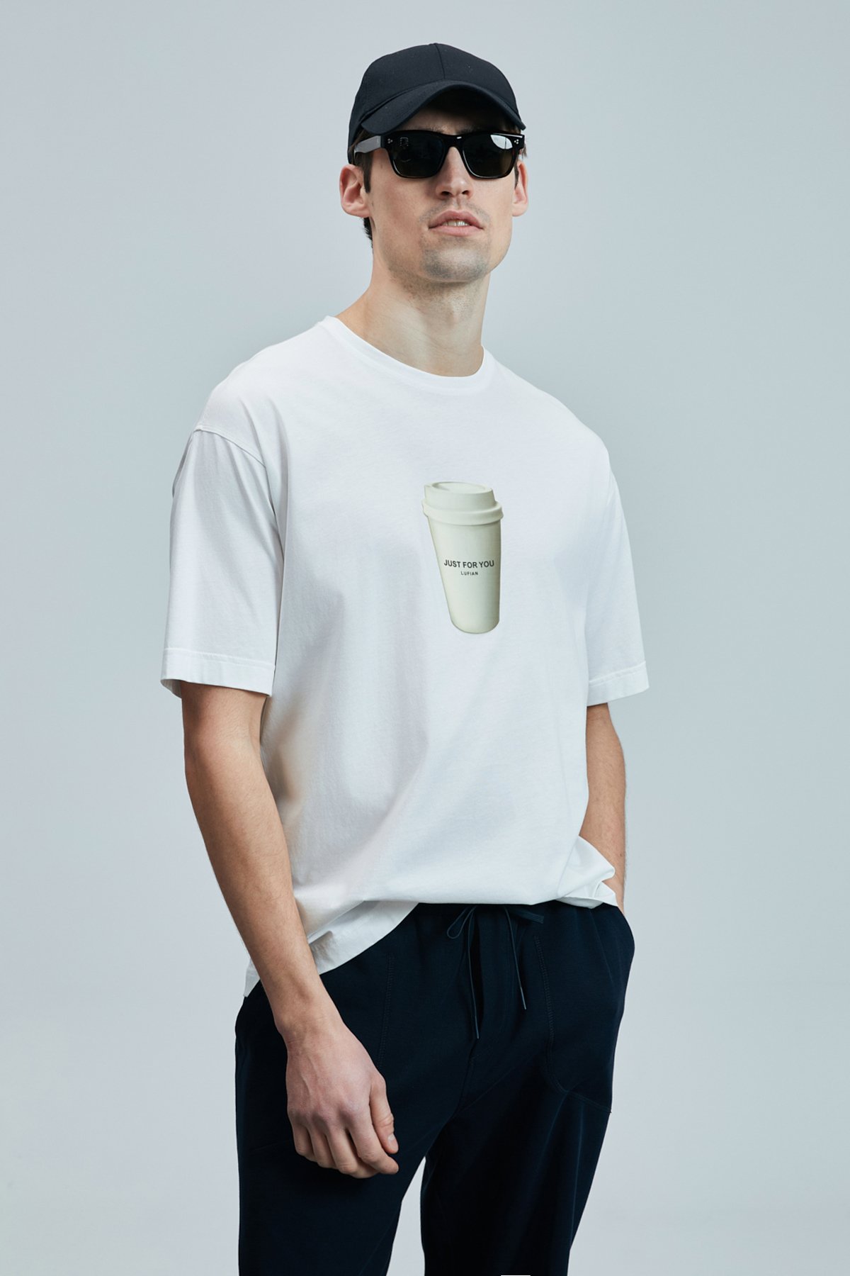 Omen Modern Graphic T- Shirt Whıte - Lufian (1)