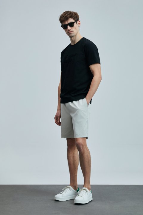 Onıx Modern Grafik T- Shirt Siyah - Lufian