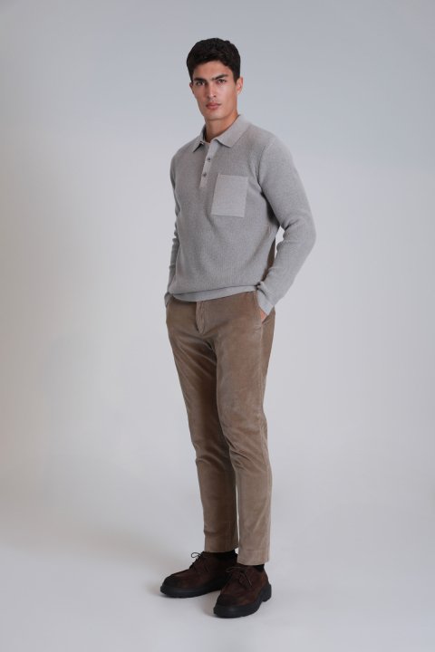 Onka Spor Erkek Chino Pantolon Slim Fit Bej - Lufian