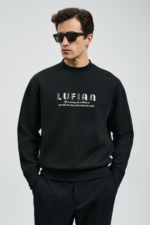 Male Sweatshirt Black - Lufian