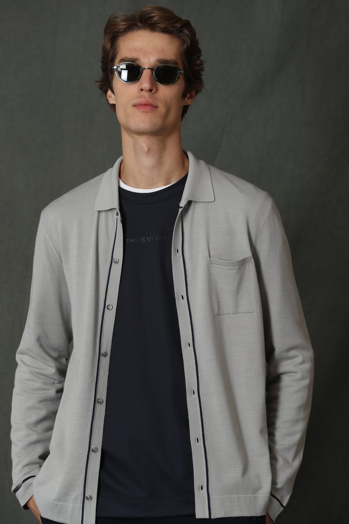 Orka Mens Sweater Stone - Lufian