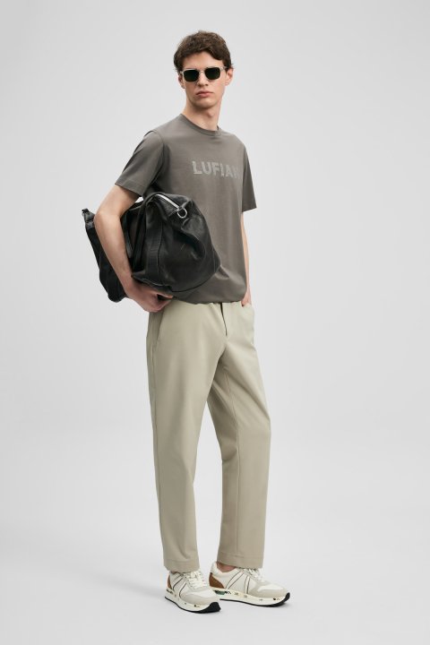 Oscar Modern Graphic T-Shirt Brown - Lufian (1)