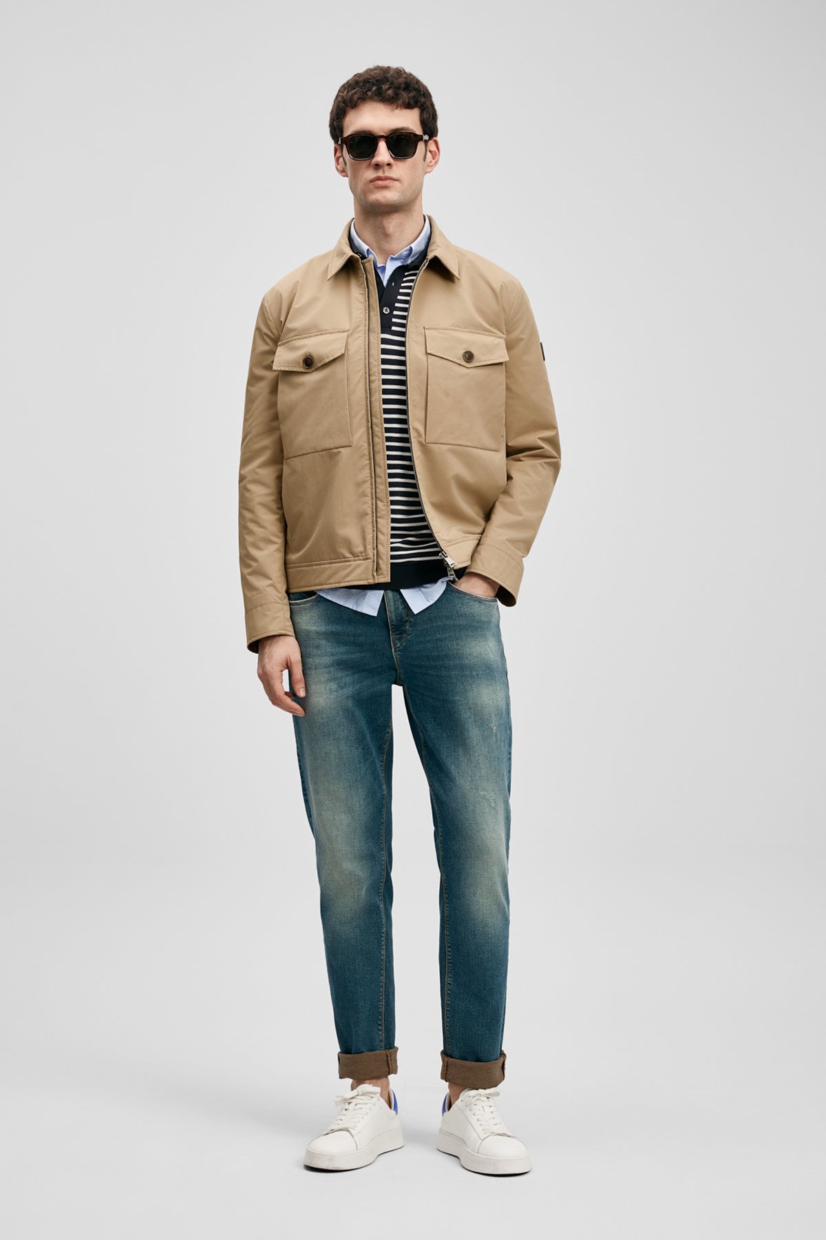 Oslo Smart Jean Erkek Pantolon Slim Fit Yeşil - Lufian