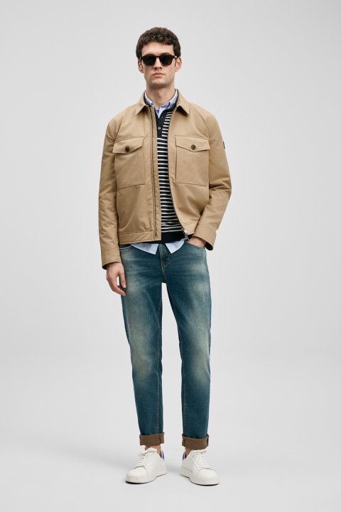 Oslo Smart Jean Erkek Pantolon Slim Fit Yeşil - Lufian