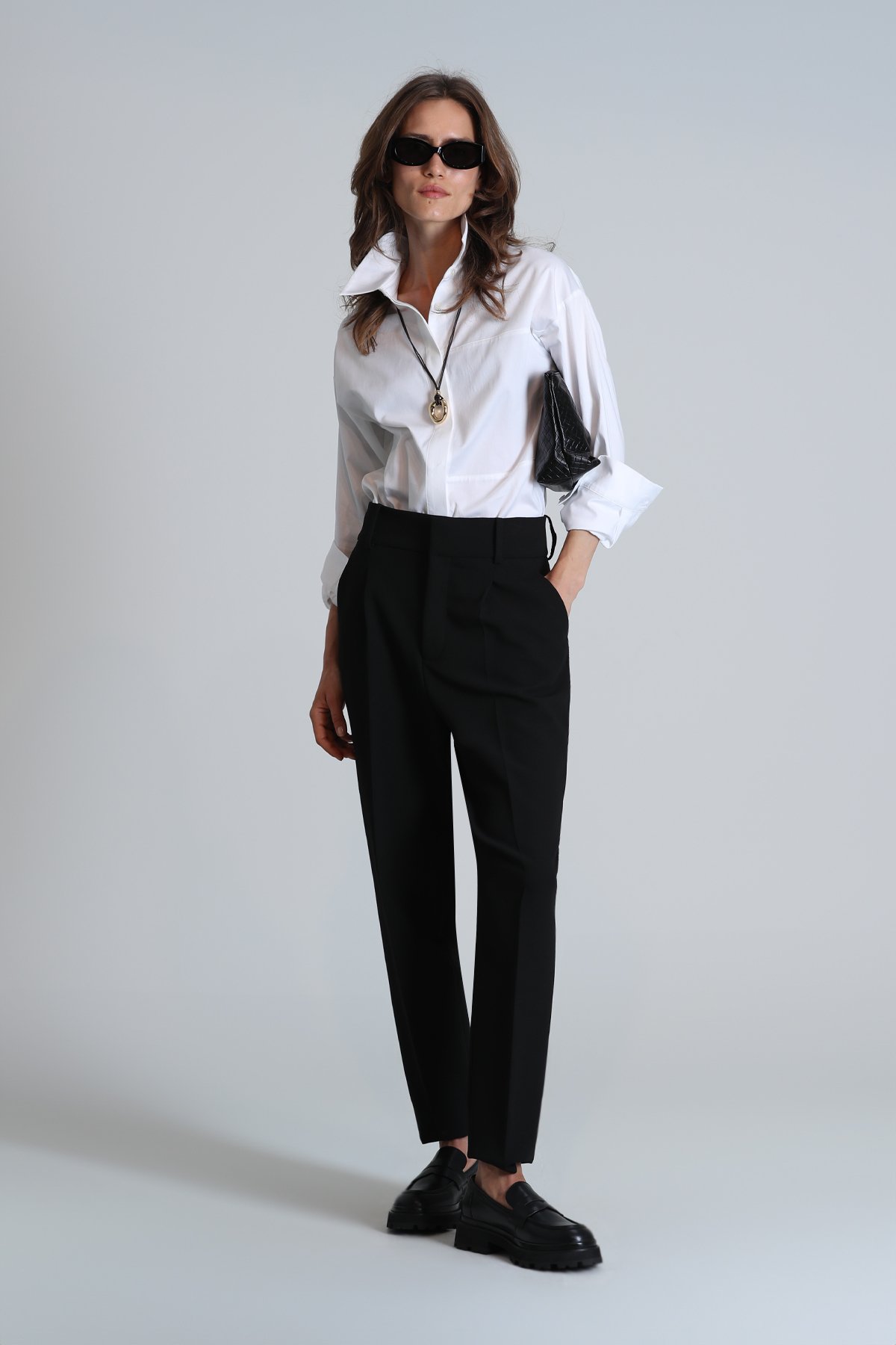 Ottava Women's Shirt Regular Fit White - LUFIAN (1)