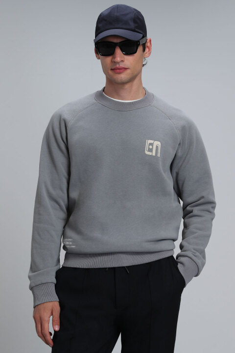 Owen Erkek Sweatshirt Nefti Yeşil - Lufian
