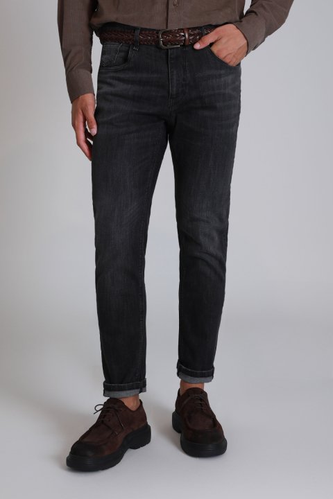 Owen Smart Jean Erkek Pantolon Slim Fit Grey - Lufian (1)