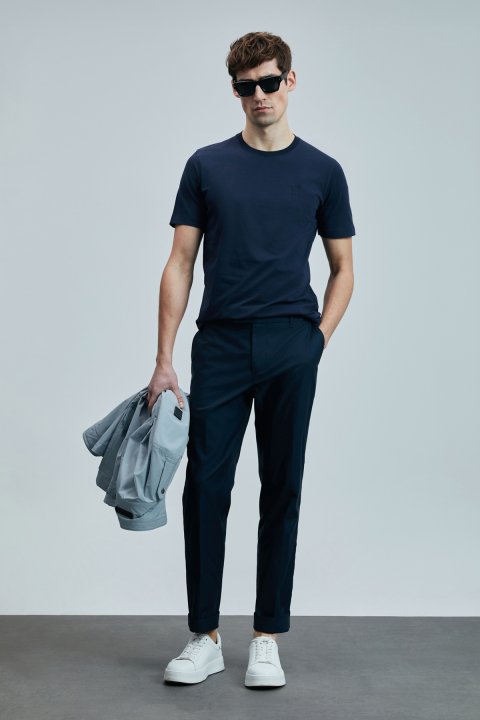 Pablo Modern Grafik T- Shirt Lacivert - Lufian (1)