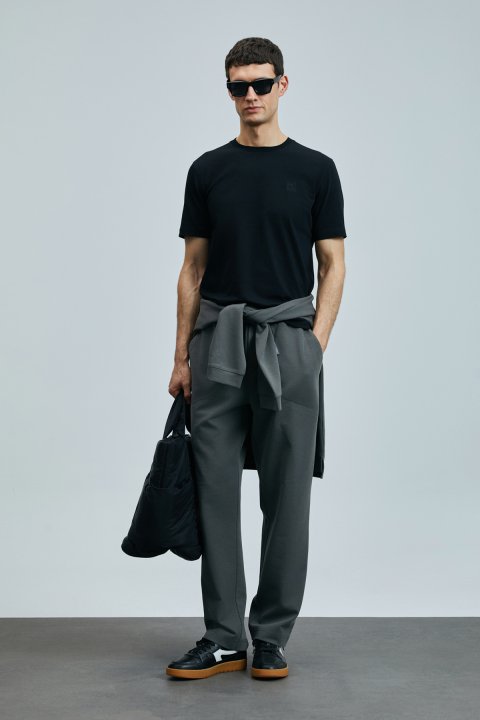 Pablo Modern Grafik T- Shirt Siyah - Lufian