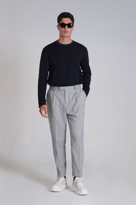 Patrıce Erkek Uzun Kol Tişört Lacivert - Lufian (1)